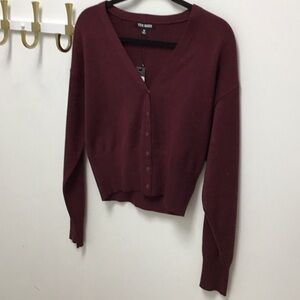 Steve Madden Deep wine Lauryn Cardigan